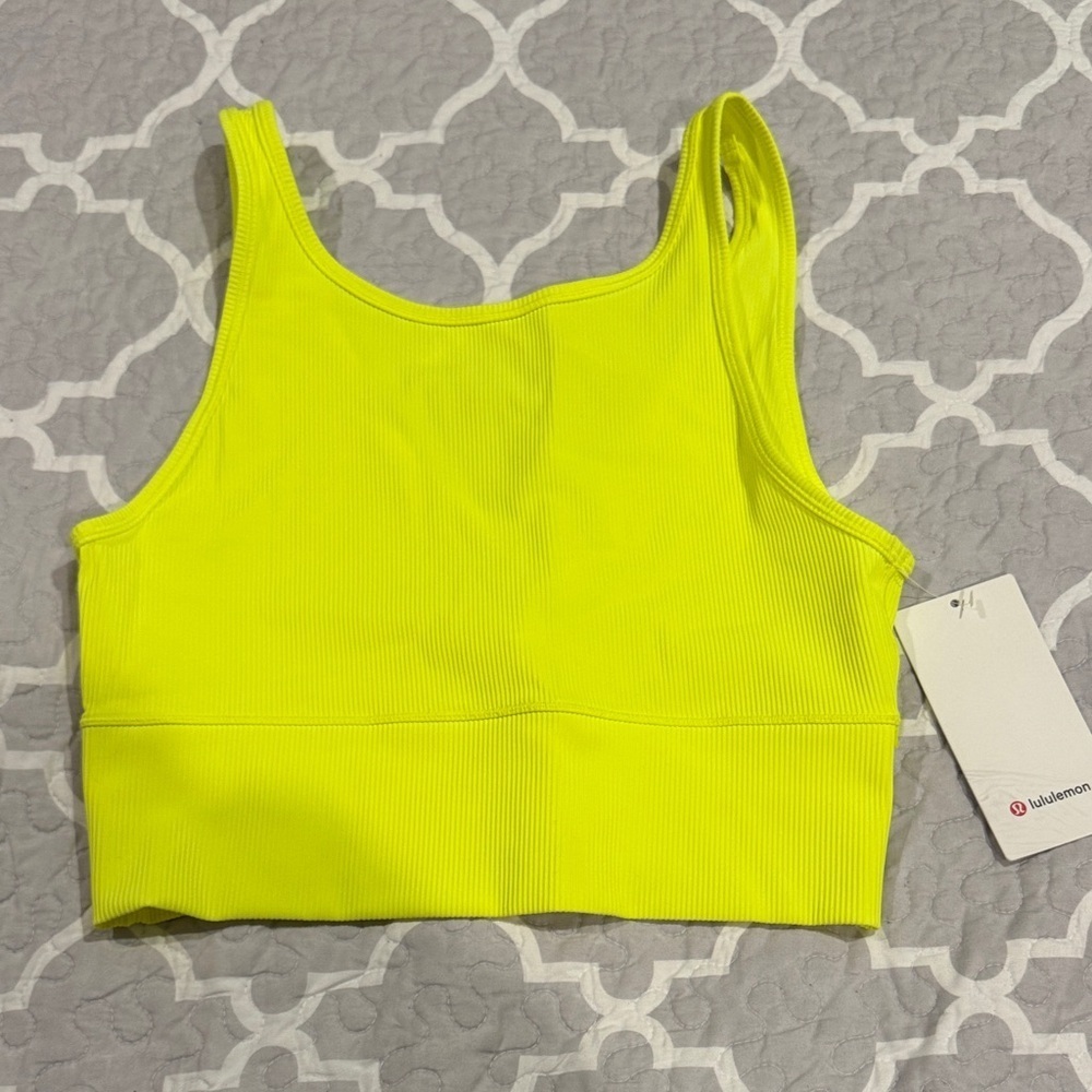 Lululemon Athletica Power Pivot Ribbed Tank Sz 12 NWT